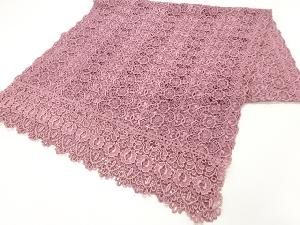 リサイクル　レース草花模様ショール